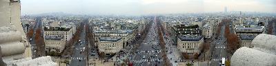 View from Arc de Triomphe